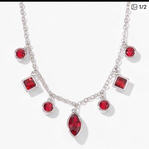 Touchstone Crystal by Swarovski READ YOUR MIND red necklace to die for! NEW $84